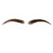 False Eyebrows Human Hair Artificial Real Hair Handmade Crochet False Brows Light Brown Invisible Realistic Natural Fake Eyebrows