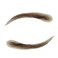One Pair Fake Eyebrows Handmade Human Hair Lace Eyebrows False Eyebrow Extensions for Women (Brown)