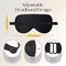 ZIMASILK 100% Natural Silk Sleep Mask Blindfold,Adjustable Super-Smooth Soft Eye Mask for Sleep with Bag(Eyelashes)