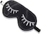 ZIMASILK 100% Natural Silk Sleep Mask Blindfold,Adjustable Super-Smooth Soft Eye Mask for Sleep with Bag(Eyelashes)