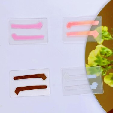 Lash Lift Ribbons Eyelash Lifting Shields Mate Mini Lami Lamination Roller Tool Soft Silicone Perm Rod Ribbon Gel Eyelash Perming Covers Mini Lash Tape String (Neon Color- Lash Lift Ribbon)