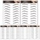 6 Pcs Eyebrow Stickers Waterproof Eyebrow Tattoo Stickers Replaceable Fake Eyebrows for Women and Girls