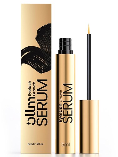 OLLM Eyelash Growth Serum: Advanced Lash Serum for Longer, Fuller, Thicker Lashes, Eyelash Serum with Natural Formula (5ml)