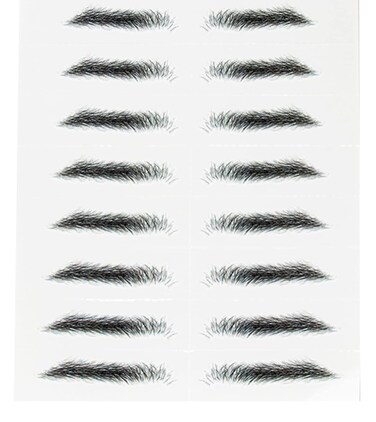Eyebrow Tattoo - 10 Pack, Waterproof Eyebrow Tattoo, The perfect Brow, False Tattoos Hair Like Peel Off, Instant Transfer Brows (Dealth Stroke)