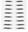 Eyebrow Tattoo - 10 Pack, Waterproof Eyebrow Tattoo, The perfect Brow, False Tattoos Hair Like Peel Off, Instant Transfer Brows (Dealth Stroke)