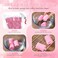 Geyoga 18 Pieces Sponge Hair Rollers Large Soft Foam Hair Styling Curlers Large Size Hairdressing Curlers for Women(1.9 x 2.6 Inches,Pink)