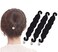 3 Pcs Magic Hair Bun Maker Black Foam Sponge Buns Shaper with Pearl Pendant Sponge Bun Twister Shaper Hair Donuts Deft Bun Maker Chignon Maker Ballet Bun Maker for Women Girls