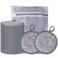 Large Reusable Makeup Remover Pads for Face, Soft Microfiber Makeup Remover Cloths Washable, Premiun 5 INCH Face Cleaning Pad with Laundry Bag, 24 Pack Grey