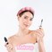 Spa Headband For Washing Face, Towel Fleece Makeup Headband, Skincare Headbands With Sponge Filling, Soft And Absorbent Headband For Women's Beauty And Skin Care-pink