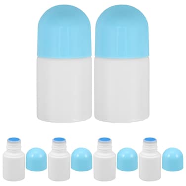 SOLUSTRE 6pcs Empty Sponge Head Applicator Bottle Plastic Liquid Bottles Refillable Sponge Head Applicator for Cosmetic Medicine Travel 30ml