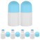 SOLUSTRE 6pcs Empty Sponge Head Applicator Bottle Plastic Liquid Bottles Refillable Sponge Head Applicator for Cosmetic Medicine Travel 30ml