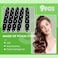 Black Satin Sponge-Rollers for Hair - AHSNYLC 9PCS Sponge Curlers,Soft Curlers to Sleep in,Sponge Hair Rollers,Hair Curlers No Heat,Soft Sleep Hair Rollers,Hair Rollers Stain Heatless Sleep