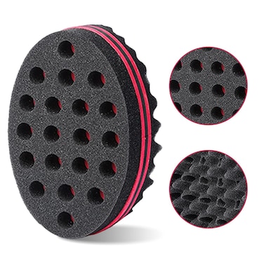 Big Holes Twist Sponge, Magic Brush for Afro Curls (1 PACK)