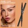 Microblading Eyebrow Pencil,Brow Pencil 2-in-1 Dual-headed Eyebrow Pen with 4-Prong Micro-Fork-Tip Applicator and Precise Brush-Tip Create Natural-Looking Brows, Stay on All Day, Black&hellip;