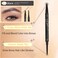 Microblading Eyebrow Pencil,Brow Pencil 2-in-1 Dual-headed Eyebrow Pen with 4-Prong Micro-Fork-Tip Applicator and Precise Brush-Tip Create Natural-Looking Brows, Stay on All Day, Black&hellip;