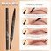 Microblading Eyebrow Pencil,Brow Pencil 2-in-1 Dual-headed Eyebrow Pen with 4-Prong Micro-Fork-Tip Applicator and Precise Brush-Tip Create Natural-Looking Brows, Stay on All Day, Black&hellip;
