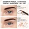 Boobeen Eyebrow Pencil and Brow Concealer Pencil Set with Sharpner, Waterproof Long Lasting Brow Pen Smooth Smudge Proof Makeup Pencil, Natural-Looking Brows