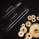 2 PCS Mini Titanium Tweezers Tool .Ultralight and Portable EDC Tweezers,Easy to Hold,And Use for Precision Splinter Removal or Holding Small Parts.