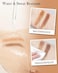 Eyebrow Powder Kit-Waterproof Two Colors Brow Powder Tinted Palette Long Lasting Up to 16H, Brown/Dark Brown Brow Filler Defined&amp;Sculpt Natural Eyebrow Makeup for Sparse Brow with Brow Brush &amp;Razor-03