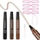5Pcs Suake Eyebrow Pencil Set with Eyelash Brush and Eyebrow Template,4 Tip Microblade Eyebrow Pen,Waterproof and Smudge-Proof,Creates Natural Looking Brows Effortlessly and Stays on All Day