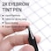 Long-lasting, Waterproof, Eyebrow Tattoo Pen, Creates Natural Looking Brows, Eyebrow Definer Tint, Super Soft Brow Pen, Liquid Eyebrow   PASSIONCAT 2X Eyebrow Tint Pen (No.1 Dark Brown)