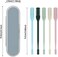 2024 New Double Sided Nose Hair Knife, 2-in-1 Nasal Hair Cutter, Nostril Hair Remover Tool, Portable Manual 360&deg; Rotating Nose Hair Trimmer with Ear Picker for Women Men (5Pcs)