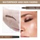 3pcs Suake Eyebrow Contouring Pen, SUAKE Eyebrow Pen, Suake Magical Precise Waterproof Brow Pen, Easy To Shape, Waterproof and Smudge-Proof Creates Natural(Natural black/dark brown/Light Brown)