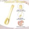 3 Pack Metal Cosmetic Spatulas,Mini Makeup Spoon,Eye Cream Applicator,Facial Cream Mask Scoop Tool,Beauty Spatulas for Facial Cosmetic Face Mask(Gold, Silver, Rose Gold)