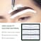 Disposable Eyebrow Stencils Shape Tape Eyebrow Tattoo Auxiliary Sticker Adjustable Airbrush Brow Shaping Mapping Templates PMU Air Brush Guide Tape for Tinting Makeup (Each Bag 12 Pairs) (12 Pairs)