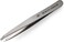 Professional Tweezers - Slant, Durable Lightweight German Stainless Steel, Ultra Precision Tweezers for Eyebrows, Facial Hair, Chin, and Ingrown Hair Removal - Gift (Matte Grey)