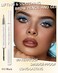 2-in-1 Eyebrow Pencil &amp; Tinted Brow Gel, Black Waterproof Liquid Micro Eyebrow Pencil Long Lasting Tinted Brow Gel, Smudge-proof Thickening Eyebrow Mascara Brow Pen Lift &amp; Snatch Eyebrow Eye Makeup