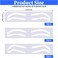 24Pairs Eyebrow Stencil Stickers Disposable, Adhesive Eye Brow Stencils for Women, 3Shapes Eyebrow Shaping Tape Strips, Airbrush Eyebrow Stencils Mapping Guides Brow Template for Tinting Makeup