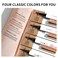 Q707 4 Tipped Precise Brow Pen &ndash; Long-Lasting Waterproof Eyebrow Pencil for Natural, Defined Brows &ndash; Easy to Use, Suitable for All Skill Levels (2#Dark Coffee)