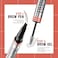 9705 2in1 Hilibrand 4-Pronged Dual-Ended Eyebrow Pencil&amp;Eyebrow Gel, 4-Pronged Ultra-Fine Realistic Eyebrow Pencil End, Eyebrow Setting Wax End, Waterproof, Sweatproof, Long-Lasting (1#Light Brown)