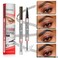9705 2in1 Hilibrand 4-Pronged Dual-Ended Eyebrow Pencil&amp;Eyebrow Gel, 4-Pronged Ultra-Fine Realistic Eyebrow Pencil End, Eyebrow Setting Wax End, Waterproof, Sweatproof, Long-Lasting (1#Light Brown)