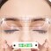 Professional Eyebrow Measuring Tool Kit Microblading Eyebrow Ruler with Level Eyebrow Mapping Tool with Leveler (Brow Peak Ruler Kit #2)