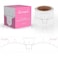 Pink Disposable Eyebrow Ruler Stencils,50 Pcs Box Eyebrow Ruler,Pink Adhesive Mapping Stickers Kit for Microblading, Brow Extensions and Permanent Makeup (1 Box Pink Ruler)