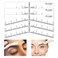 Guapa Eyebrow Ruler Stencils Easy Mapping Shaping Sticker Stencil Microblading Measure Tool Brow Shape Design Positioning Stickers for Permanent Makeup (White Set -10PCS)