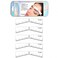 Eyebrow Easy Mapping Shaping Stencil Microblading Measure Tool Brow Shape Design Positioning Stickers Brow Border Position Template (A Pack of 5PCS)
