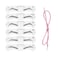 Plastic Eyebrow Mold, PEVA Soft Eyebrow Shaper DIY Makeup Model with Elastic Band,Makeup Eyebrow Assist Eyebrow Shaping Eyebrow Makeup Tools for Beginner
