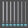 16G Body Piercing Needles,10pcs DJCIW Sterile Disposable Stainless Steel Needles for Ear, Nose, Navel, Nipple, Lip -Ultra Sharp