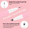 evpct 2Pcs Brown Magic Microblading Dual-Ended Eyebrow Contouring Pen Brow Pencil, with 4 Brush Micro-Fork-Tips Applicator and Precise Brush-Tip, Hair Like Strokes, with Dual-ended Eyebrow Brush