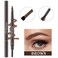 Eyebrow Cream, Eyebrow Tattoo Pencil, with Eyebrow Brushes, long Lasting Waterproof Long Lasting Waterproof and Smudgeproof Natural Looking Brows 2pcs (Brown)