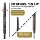 Eyebrow Cream, Eyebrow Tattoo Pencil, with Eyebrow Brushes, long Lasting Waterproof Long Lasting Waterproof and Smudgeproof Natural Looking Brows 2pcs (Brown)