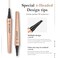 Eyebrow Pen Black, Microblading Eyebrow Pencil Smudge-Proof Brow Pencil with Upgrade Micro-Fork Tip Waterproof Microblading Pencil for Eyebrows Long-Lasting Natural By Aaiffey