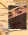 Eyebrow Powder Kit-2 Color Tinted Eye Brow Powder Palette,Waterproof Longlasting Light Brown/Coffee Blonde Brow Filler,Professional Brow Contour Makeup for Women with Mirror Brow Brush &amp; Razor-Set02