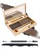 Eyebrow Powder Kit- 2 Colors Soft Tinted Eye Brow Powder Palette,Waterproof Longlasting Dark Grey/Gray Coffee Brow Filler,Professional Brow Makeup for Older Women with Mirror Brow Brush &amp; Razor-Set 05