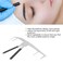 Eyebrow Ruler, Eyebrow Mapping, Brow Shaper, 3-Point Positioning Ruler Stainless Steel Eyebrow Ruler Makeup Ruler Eyebrow Measuring Ruler Lightweight Portable 3 Point Positions