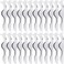 24 Pieces False Eyelashes Applicator Tool Stainless Steel Eyelash Extension Tweezers Remover Clip Tweezers Nipper Eyelash Auxiliary Clip for Women Makeup Application and Removal
