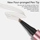 2Pcs Microblading Eyebrow Pen, Long-Lasting Waterproof Eyebrow Pencil with 4-Fork-Tip for 3D Realistic Brow, Easily Create Natural Hair-Like Brow Last All-Day, Eye Brow Pencils for Women -Light Brown